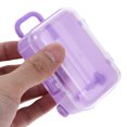 thumbnail image 3 of WHAMVOX 2 Pcs Mini Valise Modèle Plastique pour Voyage Jeu de Simulation Design Élégant Rangement pour Articles de Poupée, 3 of 6