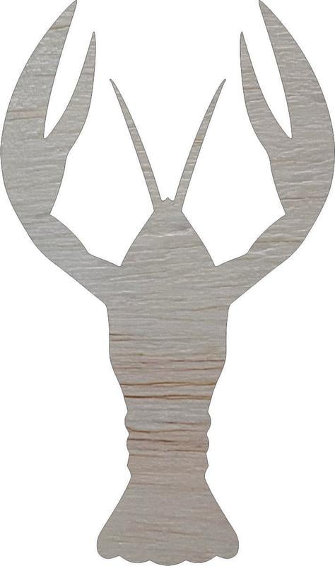 Crawfish Wooden Craft Cutout, Paintable 4'' Blank - Walmart.com