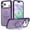Purple, variant on Allytechgroup iPhone 17 Pro Max Case Magnetic, Compatible with Magsafe & Car Mount Adjustable Stand Ring Holder Heavy Duty Shockproof Anti-Scratch Matte Phone Case for iPhone 17 Pro Max, Rose