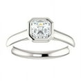 thumbnail image 2 of 2.00 Ct Brilliant Cut Ascher Natural Moissanite Engagement Rings For Her Solid 18K White Gold, 2 of 5