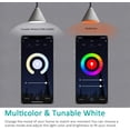 thumbnail image 3 of Bombilla de inundación regulable XODO Smart WiFi BR30 E26 paquete de 2 11W RGB + W LED multicolor, 3 of 3