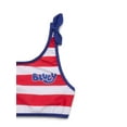 thumbnail image 2 of Americana Bluey Little Girls Bikini Swimsuit with UPF50+, 2-Piece, Sizes 4-8, 2 of 3
