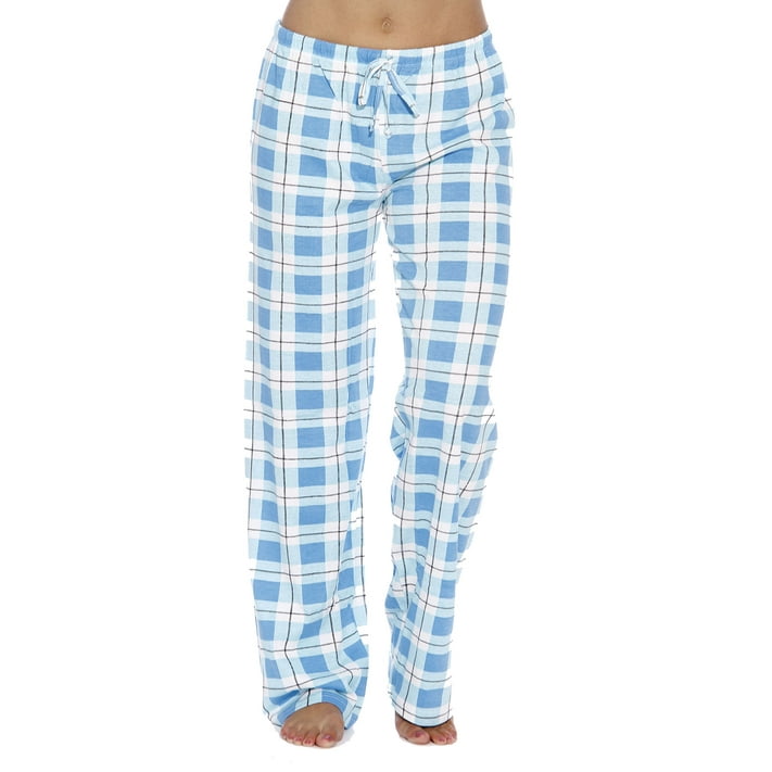 Just Love Women's Plaid Pajama Pants in 100% Cotton Jersey ...