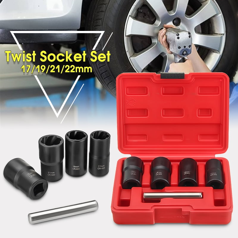10pc Nut Style Bolt Twist Socket Wheel Lock Nut Remover Extractor Set AT027 10pc Nut Style Bolt Twist Socket Wheel Lock Nut Remover Extractor Set AT027