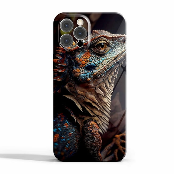 Iguana Case Compatible with iPhone 13 Pro Max,Aesthetic Art Design Full Cover Protective Case