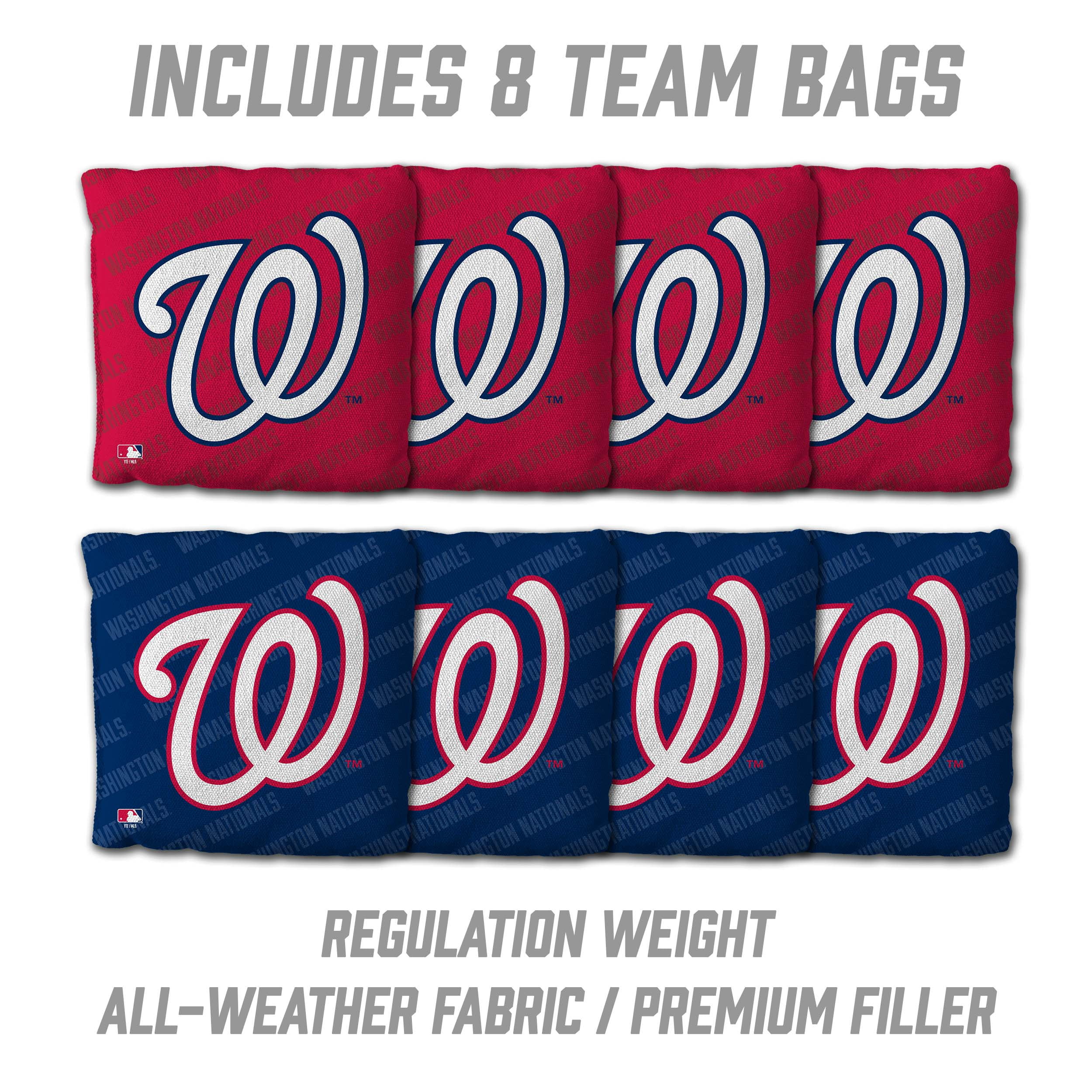 YouTheFan MLB Washington Nationals 2' x 4' Cornhole Game