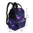 thumbnail image 2 of Disketp Eggplant Mochila de Pañales de Gran Capacidad con Múltiples Bolsillos, Mochila de Viaje Multifuncional para Bebé, Unisex, Moderna y Resistente, 2 of 6