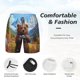 thumbnail image 3 of Fotbe Snowy Mountain Photography Bear Traje de Baño para Hombre – Shorts de Natación de Secado Rápido con Forro y Bolsillos-X-Large, 3 of 6