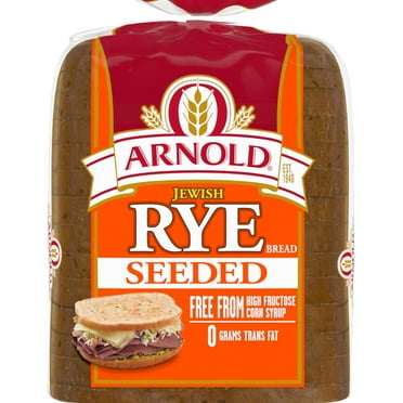 Arnold Seeded Jewish Rye Bread, 16 oz, Rye Bread, Bag
