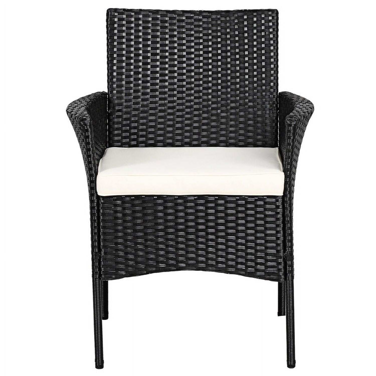Aimee Lii 2 Pieces Patio Wicker Chairs with Cozy Seat Cushions, Outdoor Patio Set