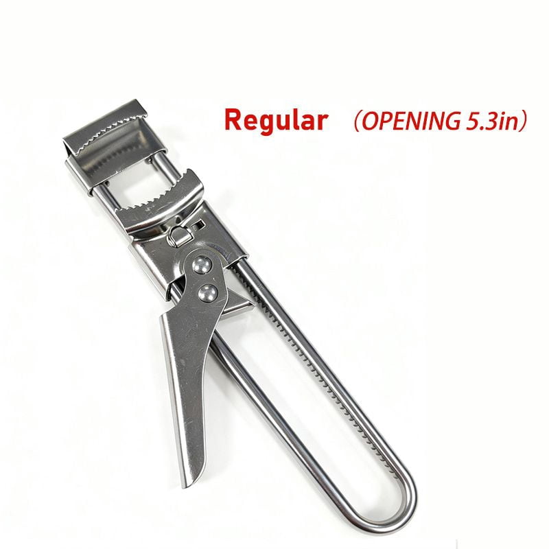 Ergonomic Adjustable Stainless Steel Jar & Can Opener Arthritis-Friendly Heavy Duty Kitchen Tool