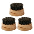 thumbnail image 1 of Peine de madera para barba con cerdas de jabalí, herramienta para el cuidado de la barba, 3 uds., 1 of 6