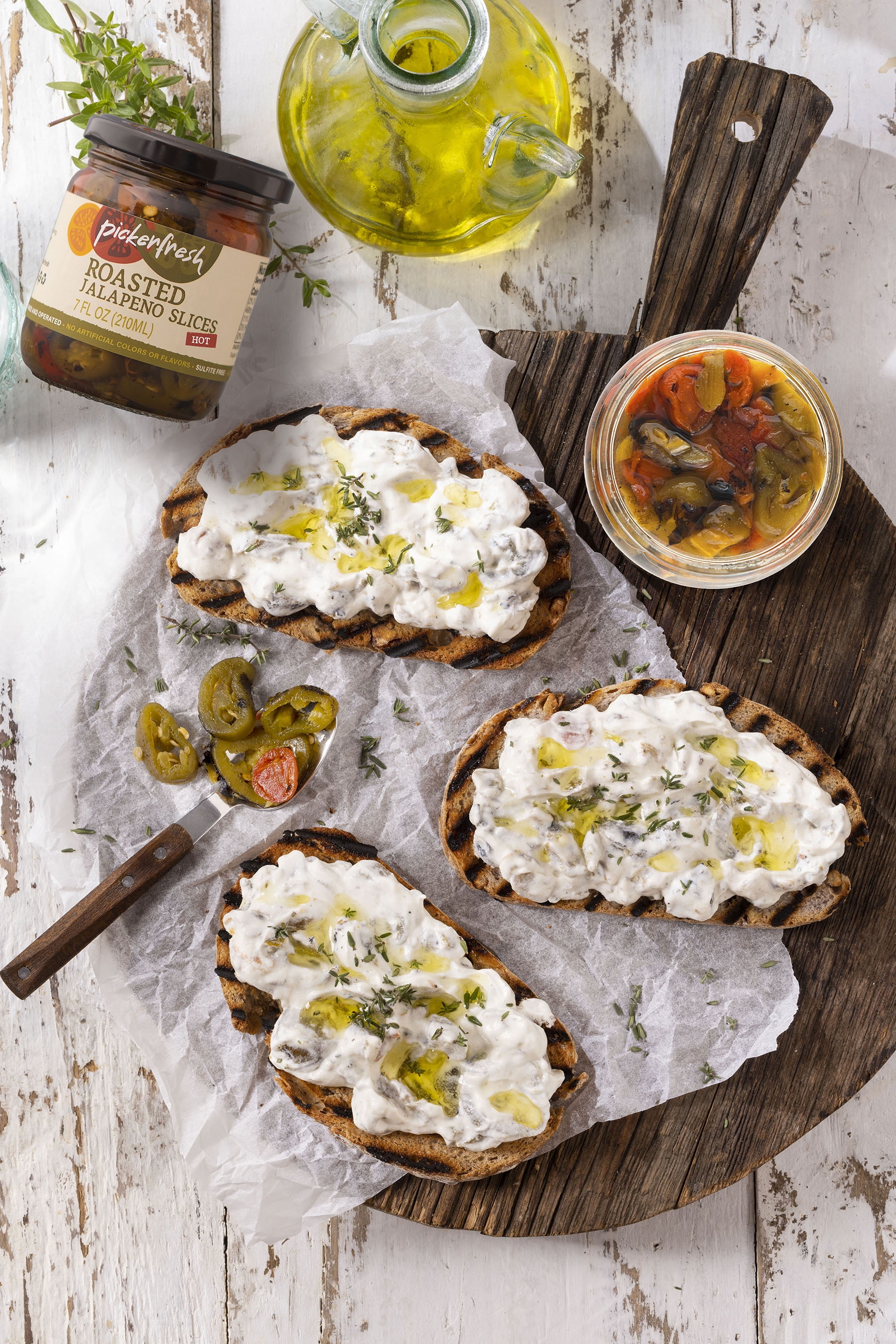 Pickerfresh Roasted Jalapeno Slices, 7 oz Glass Jar, 1 Count