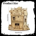 thumbnail image 3 of HUASHENG 3D Wooden Halloween House Puzzles Wood Creative House Puzzle Assembly Model Building Kits To Build For Adults & Kids Halloween Decor Model Kits, 3 of 6