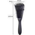 thumbnail image 2 of 1 cepillo desenredante para cabello natural, desenredante para cabello afro, ondulado, rizado, fácilmente con acondicionador húmedo y seco, mejora la textura del cabello, rizos fáciles de limpiar., 2 of 5