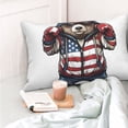 thumbnail image 4 of Pofeuu Patriotic Boxing Bear Art Print Polyester Microfiber Plush Pillowcases, Super Soft and Cozy Pillow Case Covers with Envelop Closure（Pillow core not included）-16"x24", 4 of 6