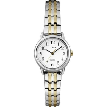 Timex Women's Easy Reader Two-Tone/White 25mm Casual Watch, Expansion Band