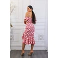 thumbnail image 6 of Polkadot Printed Crop Top and Midi Skirt with Ruching, 6 of 6