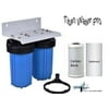 Whole House Water Filter Big Blue Water Filter System Sediment - Carbon CTO Assy