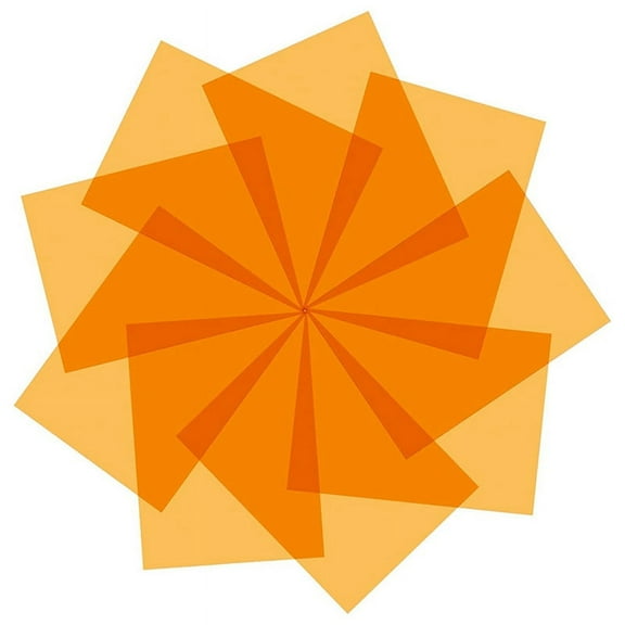 9Pcs Gel Light Filter Color Correction Colored Overlays Film Lighting Gel Filter for Film,Video,Photo,Stage (Orange)
