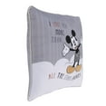 thumbnail image 2 of Disney Love Mickey Gray and White Decorative Pillow, 2 of 5