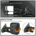 thumbnail image 4 of Spec-D Tuning Black Power Heated Towing Mirrors w/ Temp Sensor w/ Smoke LED Signal Compatible with 2014-2018 Chevy Silverado GMC Sierra 1500 2500HD 3500HD Left + Right Pair, 4 of 7