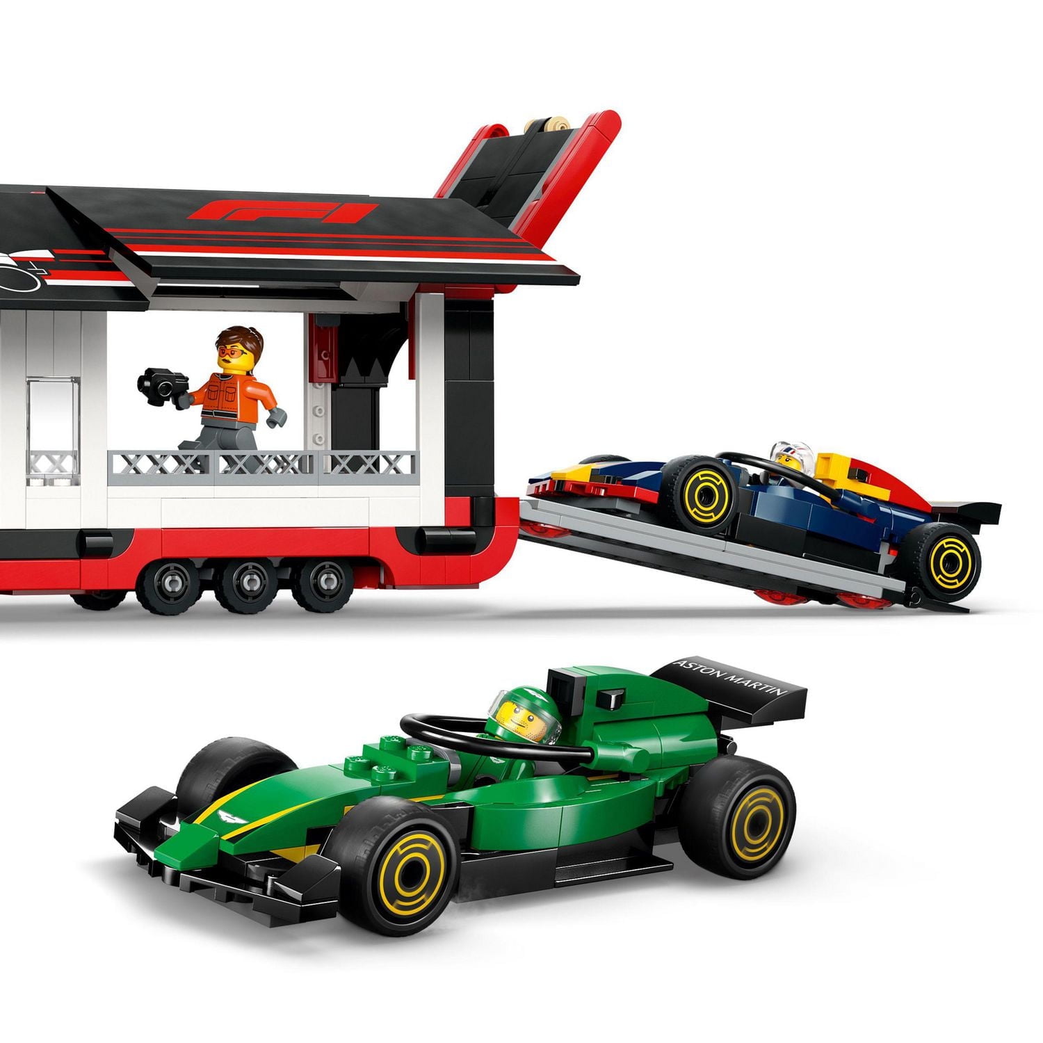 LEGO City Formula 1 Le camion de F1® avec les voitures de F1® RB20 et AMR24 60445 Ensemble de construction (1086 pièces)
