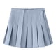 thumbnail image 1 of Gibobby faldas cargo con en la cintura para mujer Falda plisada a cuadros de cintura alta(Gris, XL), 1 of 3