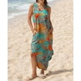 thumbnail image 4 of ZANKLEY Summer Dresses Maxi Dress Vacation Beach Sundresses 2026 with Pockets, 4 of 8