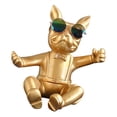 thumbnail image 2 of Expositor de botellas con forma de perro y abridor, estatuas decorativas de animales. Dorado, 2 of 4