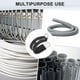 thumbnail image 5 of Uxcell 20 Paquete de Abrazaderas de Cable 26 mm Acero Inoxidable 304 Goma Forma R para Tubo, 5 of 7