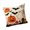 Pumpkin D, variant on Misright Ribbed Halloween Pillow Cover, 17.7in Case for Fall Room Accent