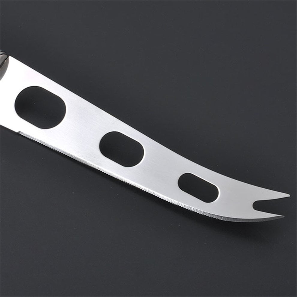 Stainless Steel 3 Hole Cheese Knife Pizza Knife Butter Knife Cake Knife