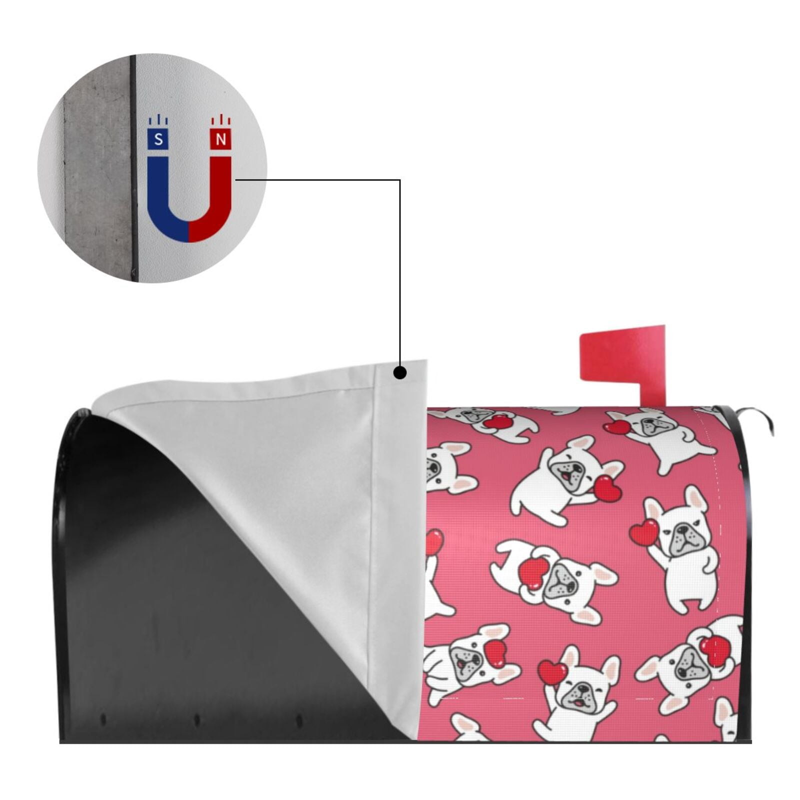 Kdxio Magnetic Mailbox Cover 25.5x21 in Mailbox Cover Outdoor Decoration Holiday Mailbox Covers for Home Garden Yard-25.5x21 in