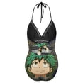 thumbnail image 6 of Anime My Hero Academia Women's Swimwear Strap One Piece Backless Tummy Control V Neck Swimsuit Summer Beach Vacation Bathing Suit, 6 of 7