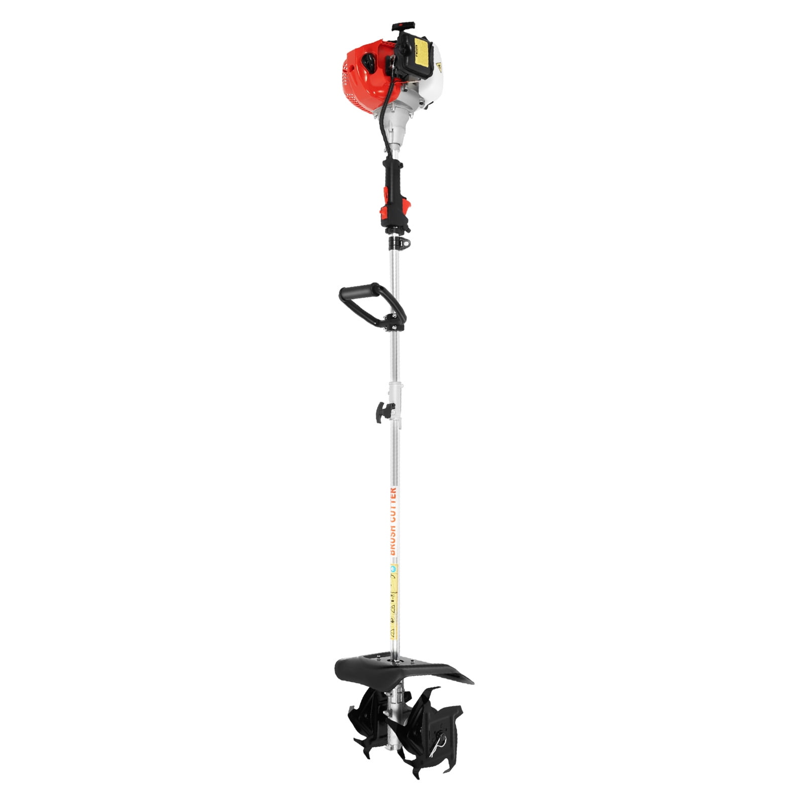 TFCFL 1E44F 2 Stroke 51.7CC Handheld Mini Tiller Cultivator Garden Farm Grass Gas Rototiller 1.45kW 6500RPM