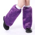 thumbnail image 2 of Txlixc Calentadores de piernas de invierno para mujeres, impresión de color sólido / tinte de corbata Txlixc moda, 2 of 3
