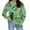 Green, variant on Womens Sweaters Dinosaur Print Knit Oversized Pullover Preppy E Girl Streetwear Sweater