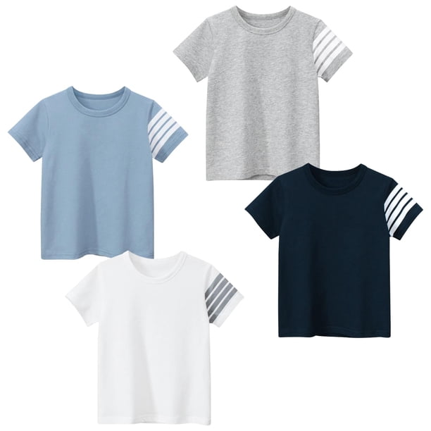 Pack 4 Camisetas Negras Manga Corta Hombre | Algodón, Cuello Redondo, Tallas S A 4XL, Ligeras Y Cómodas