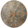 thumbnail image 1 of All-Over Damask Oriental Turkish Area Rug Blue Carpet, 1 of 5