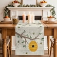 thumbnail image 2 of Table Runner 120 Inches Long for Kitchen Dining, Bees Branches Dresser Scarf Farmhouse, Dining Table Decorations for Wedding/Parties, Farmhouse Spring Botanical Elegant 13 x 120 In, 2 of 8