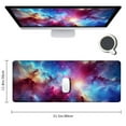 thumbnail image 2 of Extended Mouse Pad Large Gaming Mouse Pad Computer Keyboard Mouse Mat Non-Slip Mousepad Rubber Base and Stitched Edges for Game Players, Office, Study, Aurora Light Pattern, 2 of 6