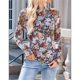 thumbnail image 5 of Top de Larga con Encaje Floral y Cuello Alto para Mujer Floral Negro M, 5 of 8