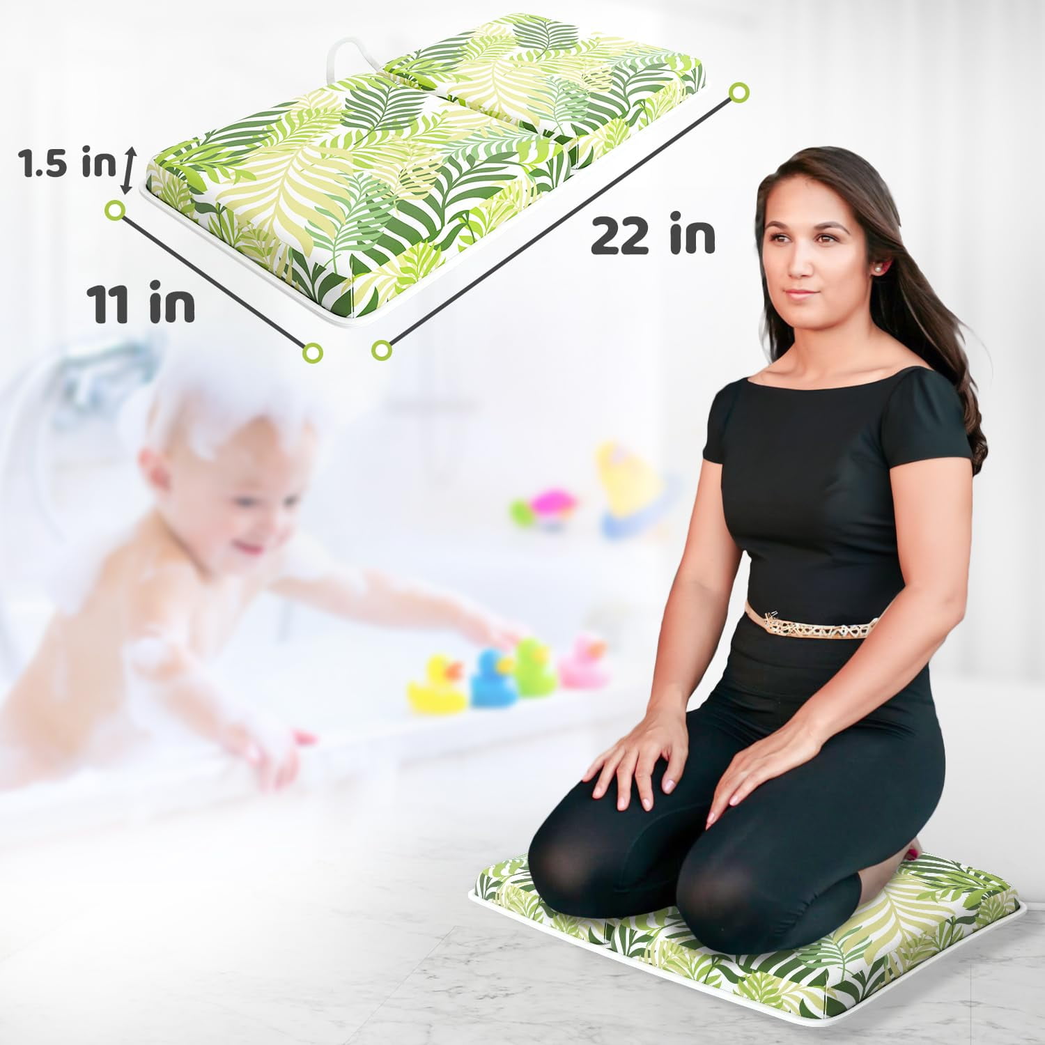 Bazaar Find Baby Bath Kneeler And Elbow Rest Pad - Comfortable Bathtub Cushion For Safety And