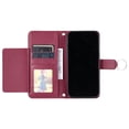 thumbnail image 4 of Funda tipo billetera GANGXUN para iPhone 14 – Tapa abatible con correa para mujer, 4 of 5