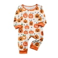 thumbnail image 3 of 2026 Matching Family Halloween Pajamas Set, Fall Sleepwear, Ghost & Pumpkin Printed Holiday Sleepwear, Soft Loungewear PJs Outfit, 3 of 3