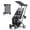 Gray, variant on Beberoad R2 Ultra Compact Lightweight Travel Folding Baby Newborn Stroller with Waterproof Canopy and All Wheels Suspension,Grey
