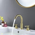 thumbnail image 2 of Dual Handle Deck Mounted Bathroom Widespread Faucet, 2 of 5