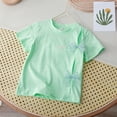 thumbnail image 4 of Coerni Kids Toddler Baby Girls Spring Summer Print Short Sleeve Bow Tie Tshirt Thin Long Sleeve Tee Shirts, 4 of 4