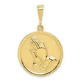 thumbnail image 1 of 10K Yellow Gold Praying Hands Reversible with Serenity Prayer Pendant, 1 of 2